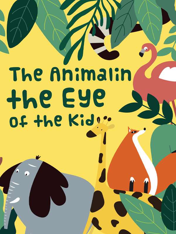 Coloring Book For-The Animal In the eyes of the Kid 